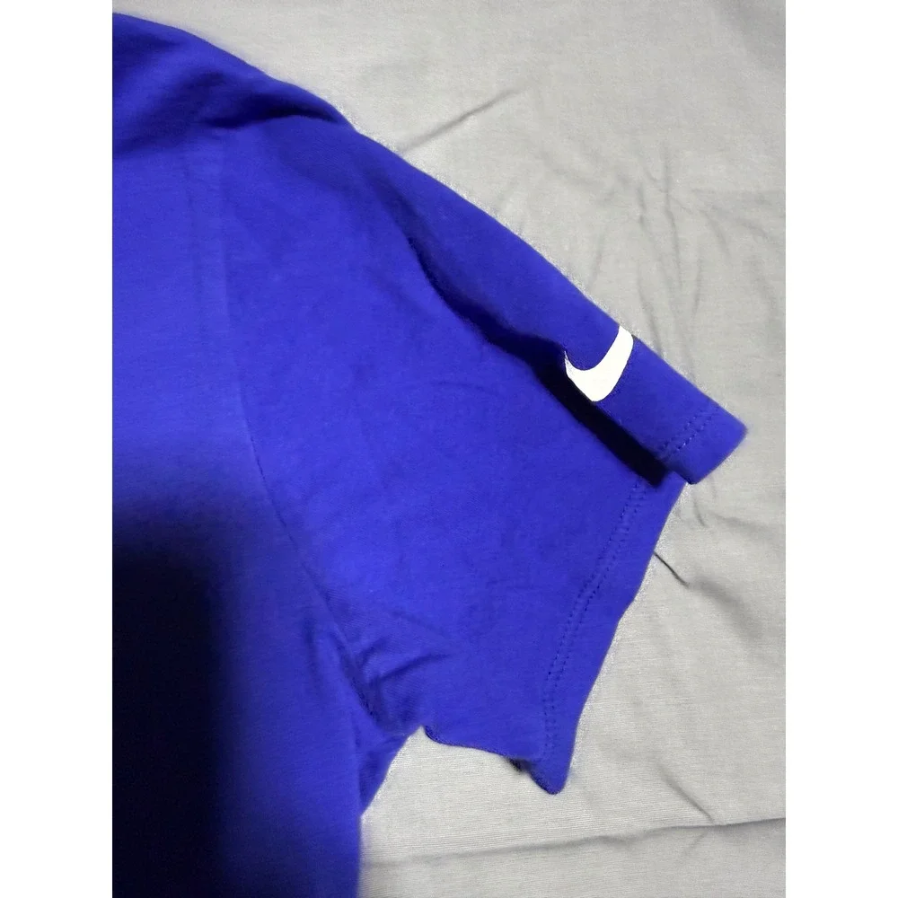 Nike T-Shirt Women Medium Blue Good NY Giants Just Do It Graphic Tee NFL